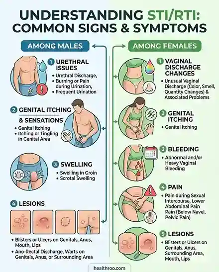 Signs & Symptoms of STI and RTI in adolescents
