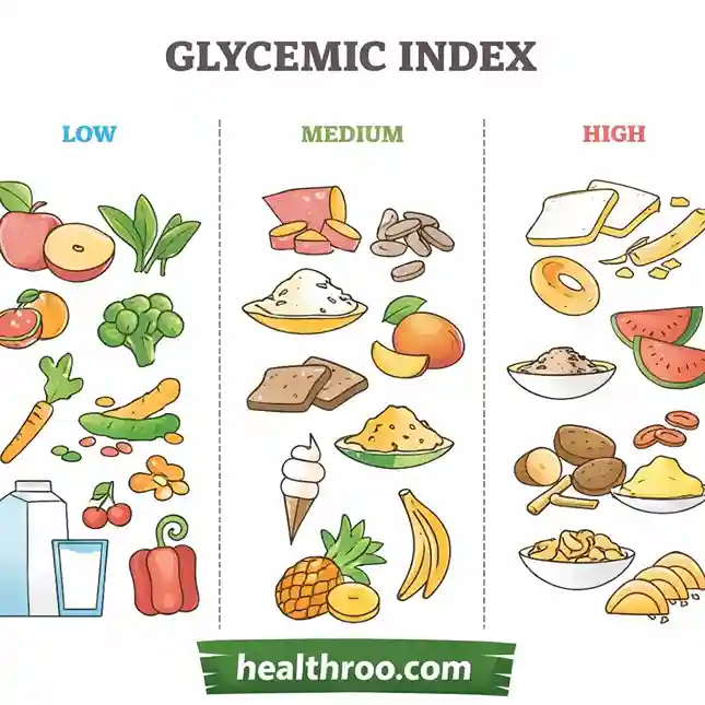 GI Index of Food in 7-day Indian diet plan for diabetic patients.